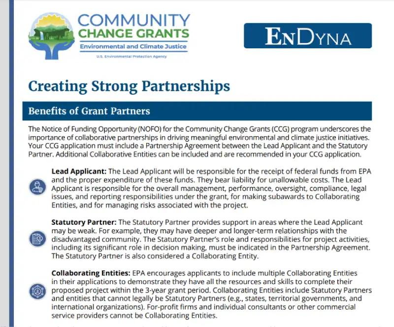 Creating Strong Partnerships Fact Sheet