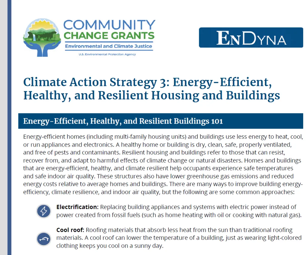 Climate Action Strategy 3: Energy-Efficient, Healthy, and Resilient Housing and Buildings