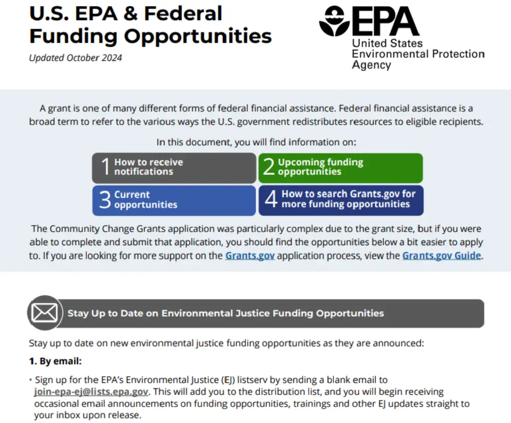 Federal Funding Opportunities