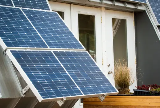 Solar Panels on the side of a home